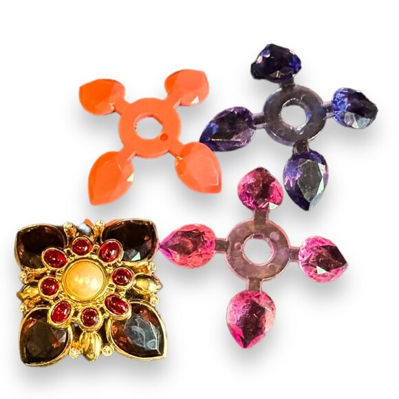 Joan Rivers Interchangeable Maltese Cross Brooch